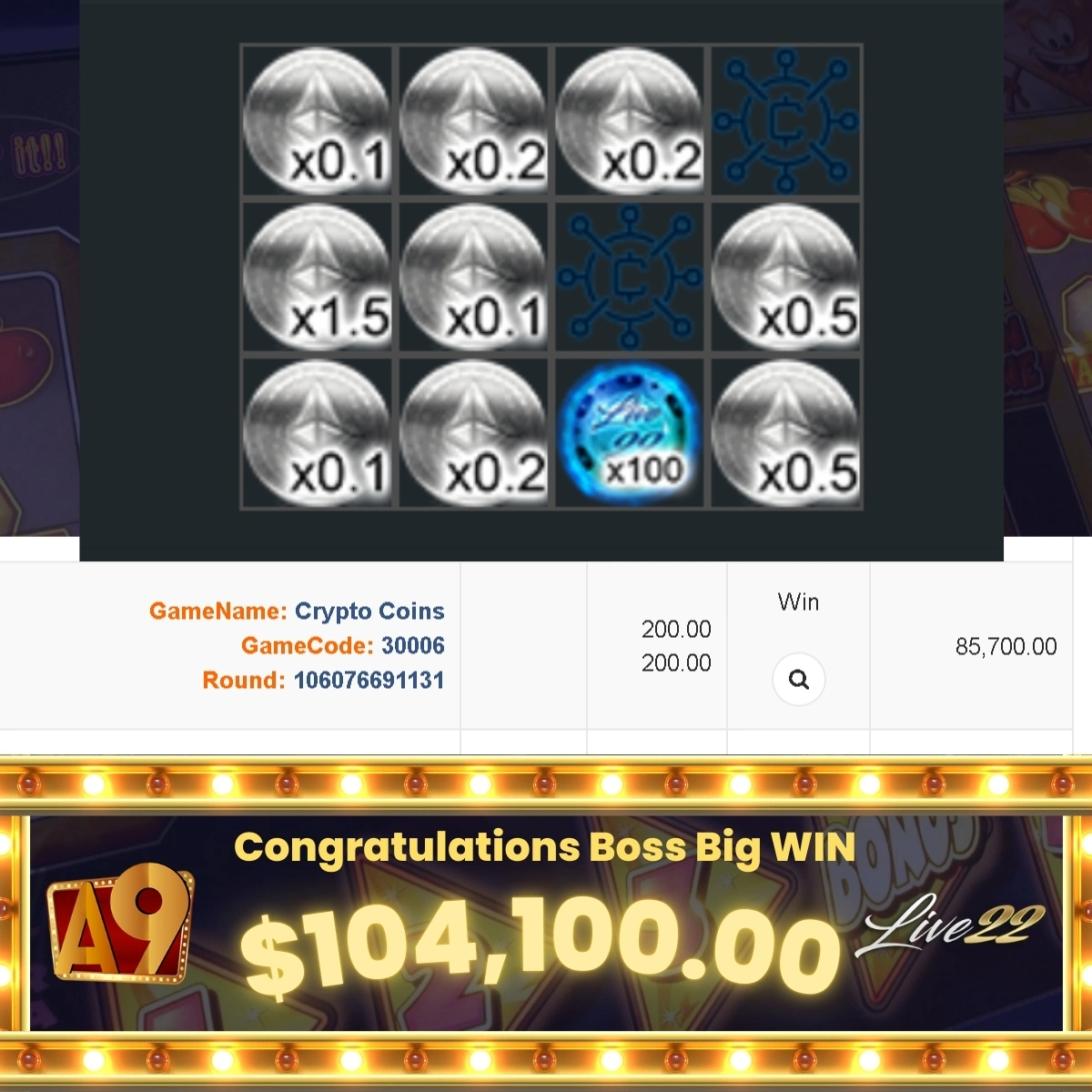 A9today &A9play Casino betting jackpot winner  | Menang besar | Win RM188550