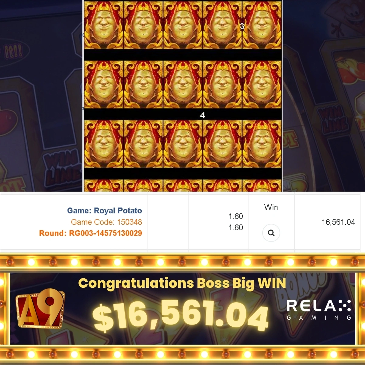 A9today | A9play Casino betting jackpot winner | Menang besar | Win RM11110 with RM30