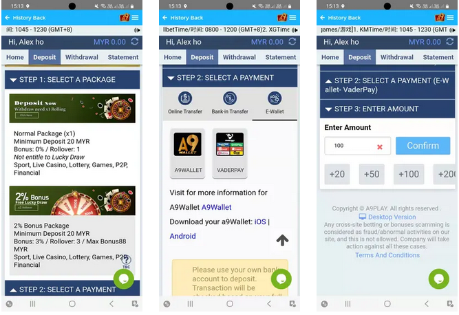 Steps By Steps How To Top Up and Withdraw On A9 eWallet